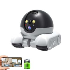 Smart Dual Lens Pet Robot Camera with Night Vision