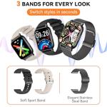 Women's Smart Fitness Watch with AI Voice Control