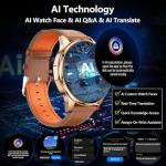AI Smartwatch with GPS, Calls, Fitness Tracking