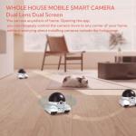 Smart Dual Lens Pet Robot Camera with Night Vision