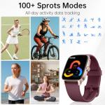 Bluetooth Smartwatch with Fitness Tracker & AI Voice