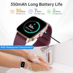 Bluetooth Smartwatch with Fitness Tracker & AI Voice