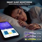 Waterproof Smart Fitness Ring with Health Tracker