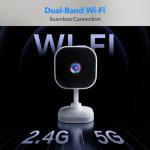 Dual-Band 2K Indoor Security Cameras - 2 Pack