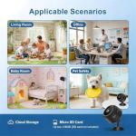 NOBEYSTON Mini WiFi Home Security Camera, 1080P