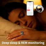 Waterproof Smart Health Ring with Bluetooth Tracking