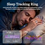 Oucscru Smart Fitness Ring for Health Tracking