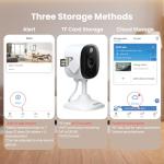 AOQEE 2K WiFi Surveillance Camera for Baby and Pets