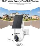 2K Wireless Solar Security Camera System with AI