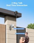 2K Wireless Solar Security Camera System with AI