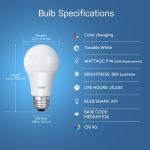 Feit Smart RGB & White LED Light Bulbs, 3-Pack