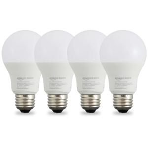 Smart A19 LED Bulb, Dimmable Soft White, 4-Pack