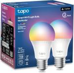 TP-Link Tapo Smart WiFi Light Bulbs - 2 Pack