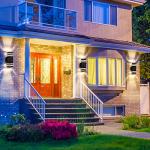 DASTOR 4 Pack Modern Outdoor Wall Lights