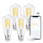 Linkind Smart WiFi Edison Bulbs, 4-Pack