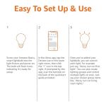 Smart A19 LED Bulb, Dimmable Soft White, 4-Pack