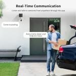 Solar-Powered 360° Pan/Tilt Outdoor Security Camera