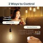 Linkind Smart WiFi Edison Bulbs, 4-Pack