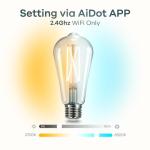 Linkind Smart WiFi Edison Bulbs, 4-Pack