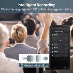 Language Translator Device No WiFi Needed, Two-Way Real Time Translator Device Upgraded ChatGPT, 138+ Languages Instant Translator, Offline&Text&Photo&Voice Translation for Travel Business Learning