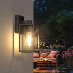 2-Pack Waterproof Outdoor Porch Lanterns