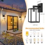 MATAMEYE Waterproof Outdoor Wall Lantern Light Fixture