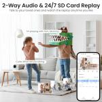 AOQEE 2K Indoor/Outdoor Security Camera Pack