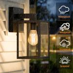 MATAMEYE Waterproof Outdoor Wall Lantern Light Fixture