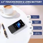 Language Translator Device, Voice Ai Translator Device T21 Wi-Fi Available, Two-Way 138 Languages 2025 Instant Translator Offline Recording Photo Translation Device for Business Travel Study