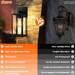 2-Pack Waterproof Outdoor Wall Lanterns