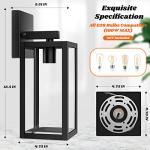 2-Pack Waterproof Outdoor Wall Lanterns