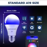 Lightinginside WiFi Smart Light Bulbs, 2-Pack