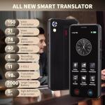 AI Language Translator Device, 2026 Upgraded VORMOR Translator No WiFi Needed, Support ChatGPT, Instant Two-Way 150 Languages Translation, Offline/Photo Translation for Business Travel