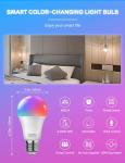 Vanance Smart Color-Changing LED Light Bulbs, 4-Pack