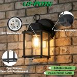 LIT-PaTH Waterproof Outdoor Wall Lantern Sconce