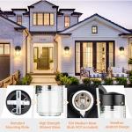 MATAMEYE Jelly Jar Outdoor Wall Lanterns - 2 Pack