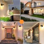 MATAMEYE Jelly Jar Outdoor Wall Lanterns - 2 Pack