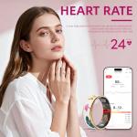 Potewek Smart Ring Health Tracker with Heart Monitor