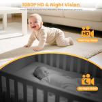 Simyke 1080P Smart Baby Monitor with AI Features