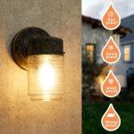 EJIAXIN 2 Pack Waterproof Outdoor Wall Lanterns