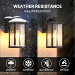 JOKAONOTL Dusk-to-Dawn Outdoor Wall Lights