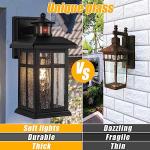 Motion Sensor Outdoor Wall Lights - 2 Pack