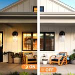 EJIAXIN 2 Pack Waterproof Outdoor Wall Lanterns