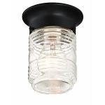 Jelly Jar Outdoor Ceiling Light, Black, LED-Compatible