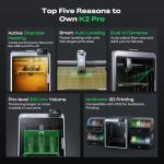 Creality K2 Pro 3D Printer with Dual AI Cameras