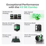 Creality K2 SE Combo 3D Printer with Auto-Leveling