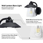 LUTEC Waterproof Matte Black Wall Lantern Sconce