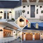 EJIAXIN 2 Pack Waterproof Outdoor Wall Lanterns