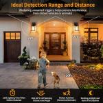 2 Pack Waterproof Motion Sensor Outdoor Lights