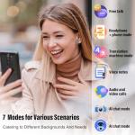 Ai Translation Earbuds Real Time, Simultaneous Interpretation Translator Earbuds with 6 Translation Modes/164 Languages, No Subscription Translatior Headphones,40H Audifonos Traductores Inglés Español